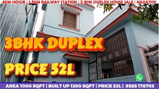 15KM RAILWAY STATION  EAST FACE  NAVATHY  3BHK HOUSE SALES  PRICE 52L  BOOK NOW 9585 178703 [upl. by Ainotal]