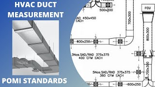 How to take off HVAC Duct measurements   POMI Standards [upl. by Zamir745]