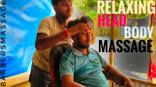 Relaxing Massage By Indian Young Barber 🇮🇳💆‍♂️💈ASMRBARBERSMASSAGERELAXING MASSAGE VIDEO [upl. by Siblee318]