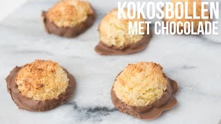 RECEPT Kokosbollen met chocolade  OhMyFoodness [upl. by Michelle]