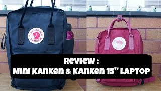 Review  Mini Kanken amp Kanken 15quot Laptop  Adaahyaudin [upl. by Venita]