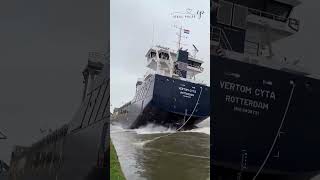 The Risky Launch of a Big Boat viral shorts [upl. by Ahsikym]