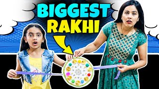 DIY BIGGEST RAKHI CHALLENGE  WORLD’s CUTEST RAKHI  EASY RAKHI MAKING AT HOME  SAMAYRA NARULA [upl. by Anirpas]