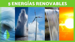 5 TIPOS de ENERGÍAS RENOVABLES y Cómo Funcionan ☀️⚡ [upl. by Suoilenroc538]