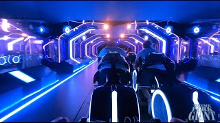 TRON LightcycleRun  Magic Kingdom Walt Disney World Ride POV [upl. by Ydnas]