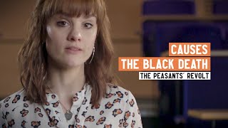 What Caused the Peasants Revolt  Part 1 The Black Death  2 Minute History [upl. by Anerres427]