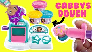 Gabbys Dollhouse Cakey Cat Dough Kitchen DIY Desserts with Dolls [upl. by Goldshlag]