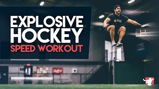 EXPLOSIVE HOCKEY SPEED WORKOUT Follow Along Style 🏒 [upl. by Chilt]