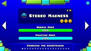 Geometry Dash  Stereo Madness All Coins [upl. by Kelly313]