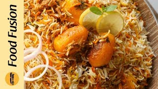 Aloo Dum Biryani Recipe By Food Fusion [upl. by Haikan]