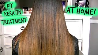 How To Keratin Treatment AT HOME [upl. by Imoyik]