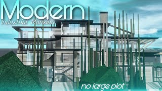 Modern Industrial Hillside Mansion  NO LARGE PLOT  Bloxburg [upl. by Aurilia]