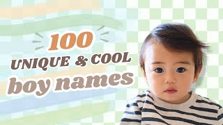 100 Unique Boy Names 2024 Cool amp Stylish Baby Names for Boys [upl. by Xilef]