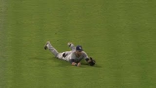 TBOAK Kiermaier charges in to make a tough grab [upl. by Theurich]