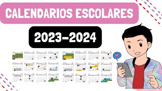 ESTOS SON LOS CALENDARIOS PARA EL CICLO ESCOLAR 20232024 [upl. by Zolnay536]