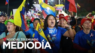 Venezolanos exiliados expresan impotencia por las elecciones y países reclaman  Noticias Telemundo [upl. by Limaa]