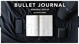 Journaling for Productivity  My MINIMALIST BULLET JOURNAL [upl. by Nosidam]