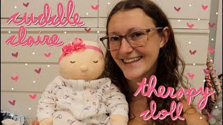 Cuddle Claire Weighted Therapy Doll Unbox amp Review  Kelli Maple [upl. by Rammus152]