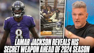 Lamar Jackson Reveals New Secret Weapon Massive Lipper In Team Meeting  Pat McAfee Reacts [upl. by Swinton]