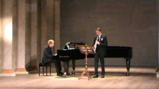 Mozart Clarinet Sonata in Eminor K304 originally for Violin 1st Movement [upl. by Suissac]