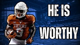 The Case for Texas WR Xavier Worthy for the Indianapolis Colts  2024 NFL Draft [upl. by Yerffoeg966]