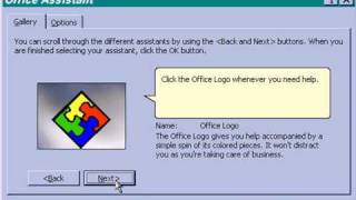 Microsoft Office 97 Office Assistants [upl. by Acillegna]