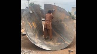 Silo Tank Got Built with Metal Sheet Without Much Equipment  with technical skills [upl. by Gierc]