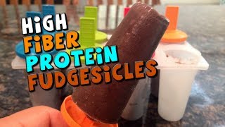 Protein Fudgesicles  Low Calorie Ice Cream Pops [upl. by Mcclelland]