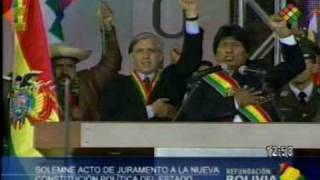 Bolivia Evo Morales Promulga Nueva Constitución 33 [upl. by Chadabe467]