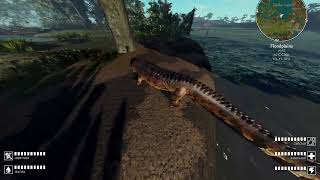 New Sarcosuchus Showcase  Roblox Prior Extinction [upl. by Kitti690]