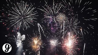 12 Minute Fireworks Show with Sound 4K UHD 60FPS  GRATEFUL [upl. by Hi]