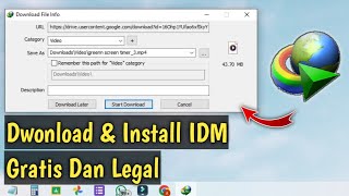 Cara Mudah Download amp Install IDM Gratis dan Legal  internet download manager [upl. by Domel351]