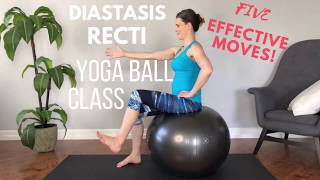 How To Heal Your Diastasis Recti or “Mummy Tummy” Using Your Yoga Ball [upl. by Anirac]