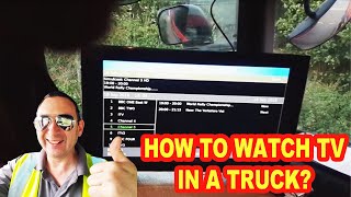 HOW TO WATCH TV IN A TRUCK  BRITISH TRUCKING [upl. by Etnaud447]