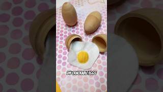 DIY Crackable Eggs for Pretend Play 🍳 feltfood pretendplay easteregg easterbasket [upl. by Lemmor922]