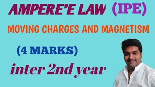 AMPERES LAW MOVING CHARGES AND MAGNETISM IMP 4 MARKS [upl. by Harper]