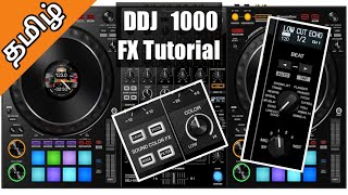 Pioneer DDJ 1000 FX Tutorial  Tamil  VM DJ ACADEMY Chennai TN [upl. by Zeiger]