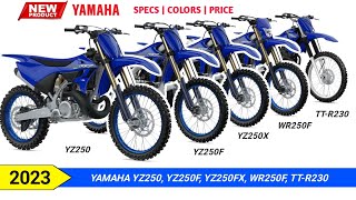 2023 Yamaha YZ250 YZ250F YZ250FX WR250F TTR230 Specs Colors and Price [upl. by Rosenquist]