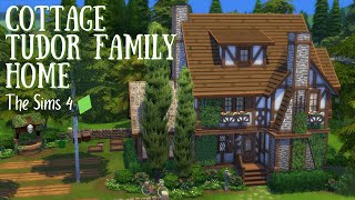 Cottage Tudor Family Home  The Sims 4 Speed Build [upl. by Xino]