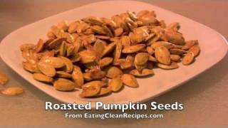 Easy Pumpkin Seeds Recipe EatingCleanRecipescom [upl. by Atrahc]