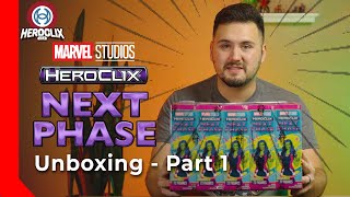 THE NEXT PHASE  Marvels Next Phase Heroclix Unboxing Pt 1 [upl. by Jepson]