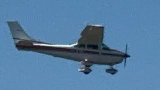 Cessna 182 Skylane landing at Brookhaven Calabro Airport [upl. by Gaivn]