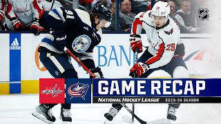 Capitals  Blue Jackets 1221  NHL Highlights 2023 [upl. by Elvin]