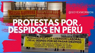 PROTESTAS POR DESPIDOS IMPROCEDENTES A TRABAJADORES DE LA IGLESIA EN PERÚ [upl. by Berkley]