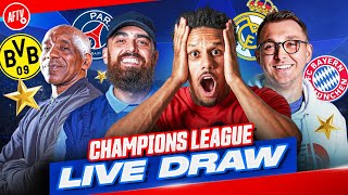 Who Will Arsenal Play In The Quarter Final  Champions League Draw LIVE [upl. by Popelka]