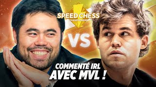 HIKARU VS CARLSEN EN BULLET  COMMENTAIRES IRL AVEC MVL [upl. by Jeniffer]