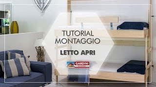 Tutorial Montaggio Letto a Castello APRI [upl. by Laktasic917]