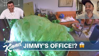 Elephant Toothpaste Prank Destroys Jimmy Kimmel’s Office ft Mark Rober amp Science Bob [upl. by Laeno380]