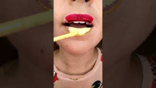 Encanto makeup Dolores Madrigal lip art tutorial [upl. by Rech]