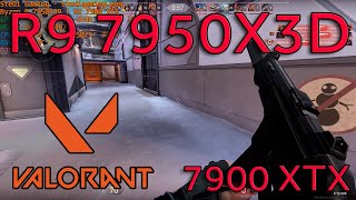 Ryzen 9 7950X3D Valorant with RX 7900 XTX [upl. by Aicatsal]